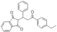 CAS#: 1174-99-8, 2-[3-(4-Ethylphenyl)-3-Oxo-1-Phenylpropyl]Indene-1,3-Dione