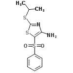 CAS 登录号：117420-81-2， 2-(异丙基硫基)-5-(苯磺酰基)-1,3-噻唑-4-胺