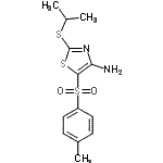 CAS#: 117420-84-5, 2-(Isopropylsulfanyl)-5-[(4-Methylphenyl)Sulfonyl]-1,3-Thiazol-4-Amine