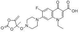 CAS#: 117458-86-3, N-((4-Methyl-5-Methylene-2-Oxo-1,3-Dioxolan-4-Yl)Oxy)Norfloxacin