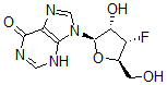 CAS#: 117517-20-1, 9-[(2R,3S,4S,5R)-4-Fluoro-3-Hydroxy-5-(Hydroxymethyl)Oxolan-2-Yl]-3H-Purin-6-One