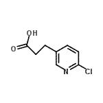 CAS#: 117528-23-1, 3-(6-Chloro-3-Pyridinyl)Propanoic Acid