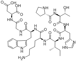 CAS 登录号：117620-76-5， L-脯氨酰-L-苏氨酰-L-组氨酰-L-异亮氨酰-L-赖氨酰-L-色氨酰甘氨酰-L-天冬氨酸