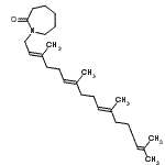 CAS 登录号：117694-78-7， 1-[(2E,6E,10E)-3,7,11,15-四甲基-2,6,10,14-十六碳四烯-1-基]-2-氮杂环庚酮