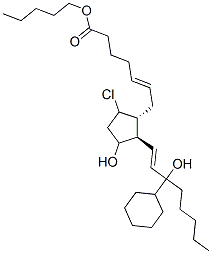 CAS 登录号：117708-11-9， (E)-7-[5-氯-2-[(E)-3-环己基-3-羟基丙-1-烯基]-3-羟基环戊基]庚-5-烯酸