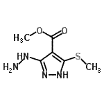 CAS 登录号：117736-55-7， 甲基3-肼基-5-(甲硫基)-1H-吡唑-4-羧酸酯