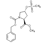 CAS#: 117811-78-6, 1-Benzyl 2-Methyl (2S,4R)-4-[(Methylsulfonyl)Oxy]-1,2-Pyrrolidinedicarboxylate