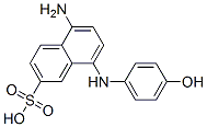 CAS 登录号:118-21-8, 5-氨基-8-(4-羟基苯基氨基)萘-2-磺酸