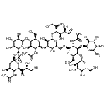 CAS#: 118045-31-1, O-(N-acetyl-a-neuraminosyl)-(2->6)-O-b-D-galactopyranosyl-(1->4)-O-2-(acetylamino)-2-deoxy-b-D-glucopyranosyl-(1->3)-O-[O-6-deoxy-a-L-galactopyranosyl-(1->3)-O-[b-D-galactopyranosyl-(1->4)]-2-(acetylamino)-2-deoxy-b-D-glucopyranosyl-(1->6)]-O-b-D-mannopyranosyl-(1->4)-D-Glucose