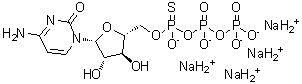 CAS 登录号：118374-59-7， 胞苷-5'-O-(1-硫代三磷酸酯), Rp-异构体钠盐