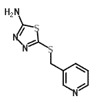 CAS#: 118384-65-9, 5-[(3-Pyridinylmethyl)Sulfanyl]-1,3,4-Thiadiazol-2-Amine