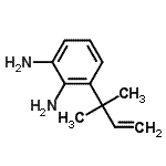 CAS 登录号：118489-60-4， 3-(2-甲基-3-丁烯-2-基)-1,2-苯二胺