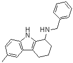 CAS 登录号：118498-98-9， N-苄基-6-甲基-2,3,4,9-四氢-1H-咔唑-1-胺
