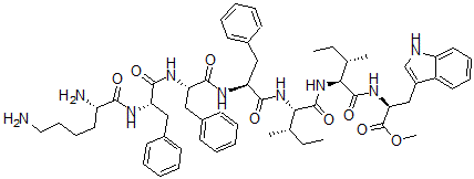 CAS#: 118593-84-3, Lysyl-Phenylalanyl-Phenylalanyl-Phenylalanyl-Isoleucyl-Isoleucyl-Tryptophyl Methyl Ester