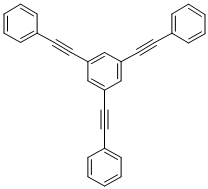CAS 登录号：118688-56-5， 1,3,5-三(2-苯基乙炔基)-苯
