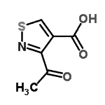 CAS 登录号：118739-39-2， 3-乙酰基-1,2-噻唑-4-羧酸