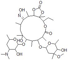 CAS#: 118740-63-9, Erythromycin A Oxime 11,12-Carbonate