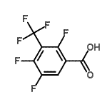 CAS 登录号：118829-14-4， 2,4,5-三氟-3-(三氟甲基)苯甲酸