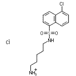 CAS#: 118896-95-0, 5-{[(5-Chloro-1-Naphthyl)Sulfonyl]Amino}-1-Pentanaminium Chloride