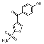 CAS#: 118993-57-0, 4-(4-Hydroxybenzoyl)-2-Thiophenesulfonamide