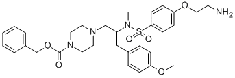 CAS 登录号：118998-51-9， 对(2-氨基乙基氧基)-N-(2-(4-苄氧羰基哌嗪基)-1-(对甲氧基苄基)乙基)-N-甲基苯磺酰胺二盐酸盐