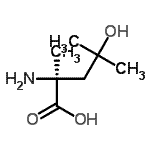 CAS 登录号：119066-85-2， (2S)-2-氨基-4-羟基-2,4-二甲基-戊酸