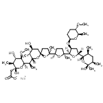 CAS#: 119068-77-8, Sodium 2-[(2R,3S,4S,5R,6R)-2,4-Dihydroxy-6-[(1R)-1-[(2S,5R,7S,8R,9S)-7-Hydroxy-2-[(2R,5S)-5-[(2R,3S,5R)-5-[(2S,3S,5R,6S)-6-Hydroxy-3,5,6-Trimethyl-Tetrahydropyran-2-Yl]-3-[(2S,5S,6R)-5-Methoxy-6-Methyl-Tetrahydropyran-2-Yl]Oxy-Tetrahydrofuran-2-Yl]-5-Methyl-Tetrahydrofuran-2-Yl]-2,8-Dimethyl-1,10-Dioxaspiro[4.5]Decan-9-Yl]Ethyl]-5-Methoxy-3-Methyl-Tetrahydropyran-2-Yl]Acetate