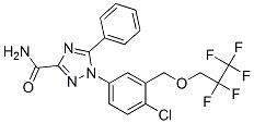 CAS#: 119126-15-7, 1-[4-Chloro-3-[(2,2,3,3,3-Pentafluoropropoxy)Methyl]Phenyl]-5-Phenyl-1H-1,2,4-Triazole-3-Carboxamide