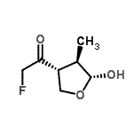 CAS#: 119232-97-2, 2-Fluoro-1-[(3R,4R,5R)-5-Hydroxy-4-Methyltetrahydro-3-Furanyl]Ethanone