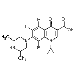 CAS#: 119354-10-8, 1-Cyclopropyl-7-(3,5-Dimethyl-1-Piperazinyl)-5,6,8-Trifluoro-4-Oxo-1,4-Dihydro-3-Quinolinecarboxylic Acid