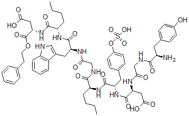 CAS#: 119400-92-9, Tyr-Gly-Nle(28,31) Phenethyl Ester-Cck (26-32)