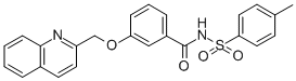 CAS#: 119514-97-5, N-((4-Methylphenyl)Sulfonyl)-3-(2-Quinolinylmethoxy)Benzamide