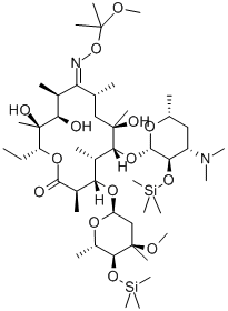 CAS#: 119665-76-8, 2',4''-Bis-O-(Trimethylsilyl)-Erythromycin 9-[O-(1-Methoxy-1-Methylethyl)Oxime]