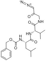 CAS 登录号：119670-30-3， Z-亮氨酰-缬氨酰-甘氨酰-重氮基甲基甲酮