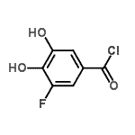 CAS 登录号：119735-22-7， 3-氟-4,5-二羟基苯甲酰氯化物