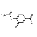 CAS#: 119735-52-3, 4-(Chlorocarbonyl)-6-Oxo-1,4-Cyclohexadien-1-Yl Acetate