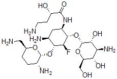 CAS#: 119783-91-4, 5-Deoxy-5-Fluoroarbekacin
