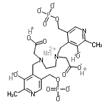 CAS#: 119797-12-5, 2,2'-[1,2-Ethanediylbis[[[2-Methyl-3-Olato-5-[(Phosphonatooxy)Methyl]-4-Pyridinyl]Methyl]Imino]]Bis-Acetate Hydrogen Manganese(2+) Salt (1:4:1)
