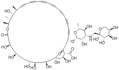CAS 登录号：119829-29-7， N-(1-脱氧果糖基)两性霉素B