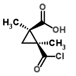 CAS#: 119908-77-9, (1R,2S)-2-(Chlorocarbonyl)-1,2-Dimethylcyclopropanecarboxylic Acid