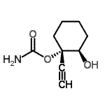 CAS 登录号：1200-72-2， (1S,2R)-1-乙炔基-2-羟基环己基氨基甲酸酯
