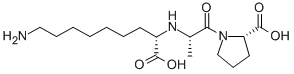 CAS#: 120008-53-9, (2S)-1-[(2S)-2-[[(2S)-9-Amino-1-Hydroxy-1-Oxononan-2-Yl]Amino]Propanoyl]Pyrrolidine-2-Carboxylic Acid