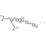 CAS#: 120029-06-3, Disodium 7-[(4,6-Bis{[3-(Diethylamino)Propyl]Amino}-1,3,5-Triazin-2-Yl)Amino]-4-Hydroxy-3-({4-[(4-Sulfonatophenyl)Diazenyl]Phenyl}Diazenyl)-2-Naphthalenesulfonate