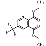 CAS 登录号：120083-60-5， 二乙基5-(三氟甲基)-2,3-吡啶二羧酸酯
