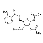 CAS#: 120143-22-8, 1,2-Di-O-Acetyl-3-Azido-3-Deoxy-5-O-(2-Methylbenzoyl)-D-Ribofuranose