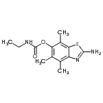 CAS#: 120164-21-8, 2-Amino-4,5,7-Trimethyl-1,3-Benzothiazol-6-Yl Ethylcarbamate