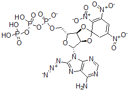 CAS#: 120218-67-9, 2',3'-O-(2,4,6-Trinitrophenyl) 8-azido-ATP