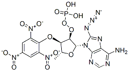 CAS#: 120229-04-1, [(3R,4R,5R)-2-(6-Amino-8-Azidopurin-9-Yl)-5-Methyl-4-(2,4,6-Trinitrophenoxy)Oxolan-3-Yl]Oxy Dihydrogen Phosphate