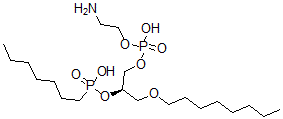 CAS#: 120411-63-4, 1-O-Octyl-2-Heptylphosphonylglycero-3-Phosphoethanolamine