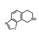 CAS#: 120546-67-0, 6,7,8,9-Tetrahydro[1,3]Thiazolo[4,5-h]Isoquinoline